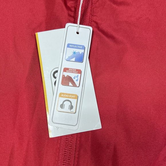 Core 365 by North End Jacket Women Large Red Lightweight Windbreaker Jacket NWT - Picture 3 of 12